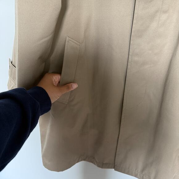 Vintage Chaps Ralph Lauren Trench Coat Large Thinsulate Lining Quiet Luxury Fall - Picture 5 of 15